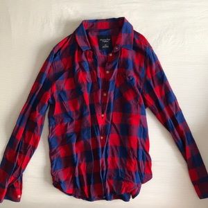 Checkered long sleeve flannel
